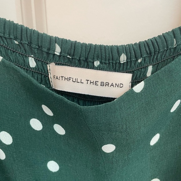 FAITHFUL THE BRAND green dotted jumpsuit - Picture 5 of 5